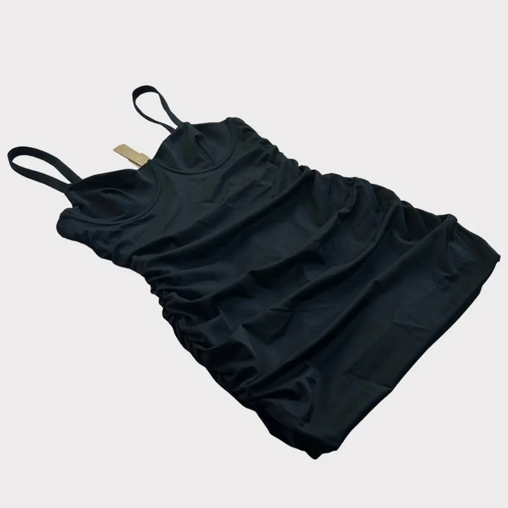 SKIMS Shaping Swim Ruched One Piece in Onyx Size Small